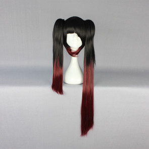 Black and Red 80cm Date A Live Kurumi Tokisaki Cosplay Wig