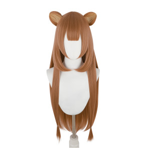 Brown 100cm The Rising of the Shield Hero Raphtalia Cosplay Wig