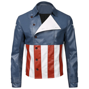Marvel's Avengers Steve Rogers  Captain America Coat Cosplay Costume