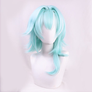 Blue 40cm Genshin Impact Eula Cosplay Wig
