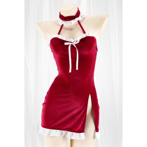 Sweet Red Backless Dress