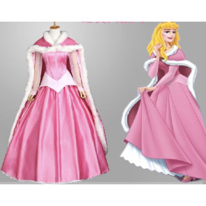 Sleeping Beauty Princess Aurora Dress Cosplay Costume With Cape