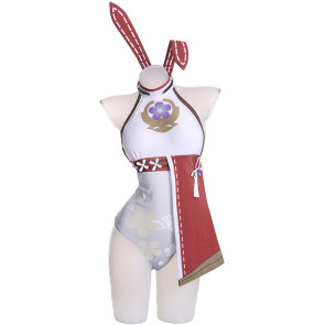 Genshin Impact Yae Miko Bunny Jumpsuit Cosplay Costume