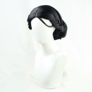 Black 30cm Identity V Geisha Michiko Lady Thirteen Cosplay Wig