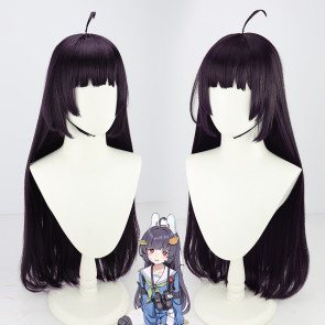 Purple 80cm Blue Archive Kasumizawa Miyu Cosplay Wig