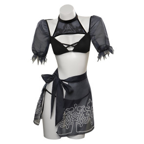 Nier: Automata 2B Swimsuit Black Cosplay Costume
