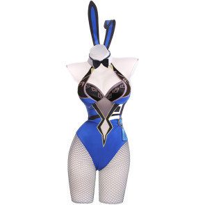 Genshin Impact Yelan Bunny Jumpsuit Cosplay Costume