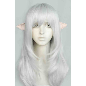 Silver 55cm Final Fantasy XIV Estinien Varlineau Cosplay Wig