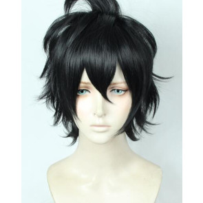 Black 35cm Black Clover Yuno Cosplay Wig
