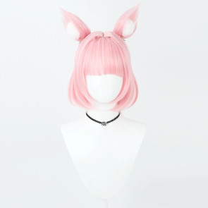 Pink 35cm Blue Archive Niko Cosplay Wig