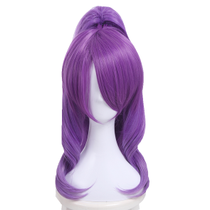 Purple 60cm League of Legends LOL Star Guardian Janna Cosplay Wig