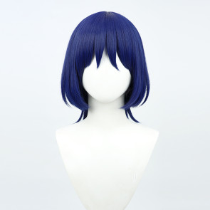Blue 40cm Genshin Impact Scaramouche Cosplay Wig