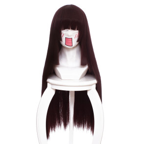 Burgundy 70cm Konohana Kitan Sakura Cosplay Wig
