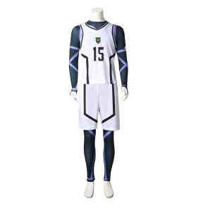 Blue Lock Yoichi Isagi Team White Cosplay Costume