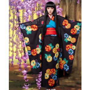 Hell Girl Jigoku Shoujo: Girl from Hell Ai Enma Kimono Cosplay Costume