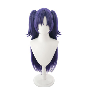 Purple 80cm Blue Archive Hayase Yuuka Cosplay Wig