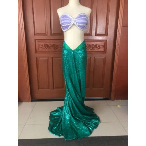 Disney The Little Mermaid Ariel Fansy Party Suit Cosplay Costume