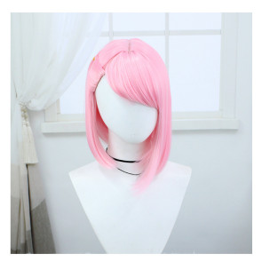 Pink 35cm Genshin Impact Charlotte Cosplay Wig