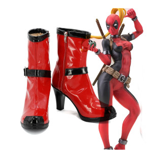 Deadpool Female Version Cosplay Boots
