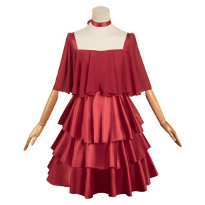 Frieren: Beyond Journey's End Frieren Red Dress Cosplay Costume