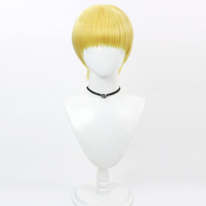 Gold 30cm Mashle: Magic and Muscles Mash Burnedead Cosplay Wig