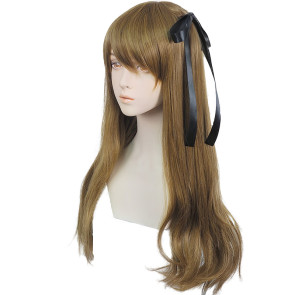Brown 60cm Assault Lily Bouquet Kuo Shenlin Cosplay Wig