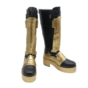 Overwatch Soldier 76 Suit Gold Cosplay Boots