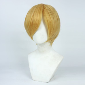 Blonde 30cm One Piece Vinsmoke Sanji Cosplay Wig