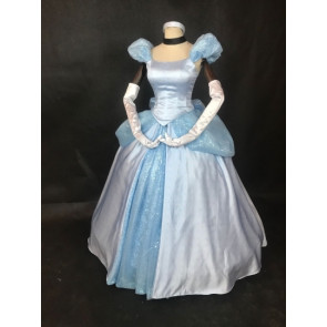 Disney Cinderella Princess Dress Bandage Cosplay Costume
