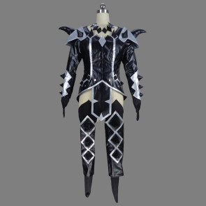 Fairy Tail Erza Scarlet Black Suit Cosplay Costume