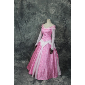 Disney Sleeping Beauty Princess Aurora Pink Fancy Dress Cosplay Costume
