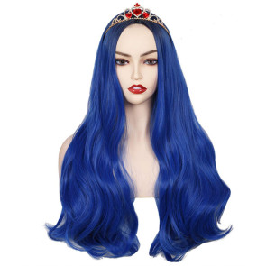 Blue 80cm Descendants 3 Evie Cosplay Wig