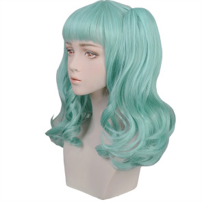 Green 40cm Magia Record: Puella Magi Madoka Magica Side Story Sana Futaba Cosplay Wig