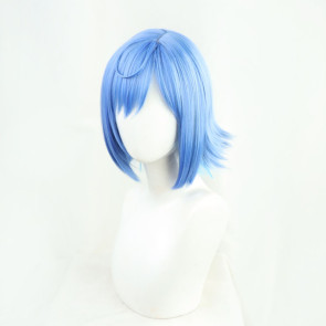Blue 30cm Virtual YouTuber Nishizono Chigusa Cosplay Wig