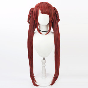 Red 80cm Uma Musume Sweep Tosho Cosplay Wig