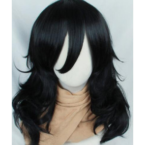 Black 50cm My Hero Academia Shota Aizawa Eraser Head Cosplay Wig