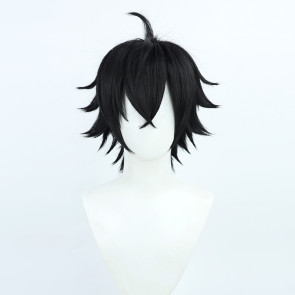 Black 30cm Touken Ranbu Suishinshi Masahide Cosplay Wig