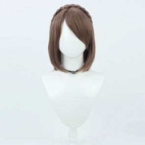 Brown 35cm Final Fantasy XIV Athena Cosplay Wig