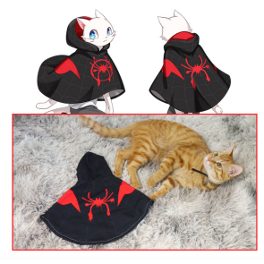 Spider-Man:Far From Home Peter Parker Spiderman Black Cat Costume Pet Costume