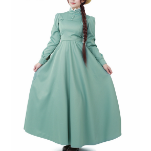 Howl's Moving Castle Sophie Hatter Green Dress Cosplay Costume