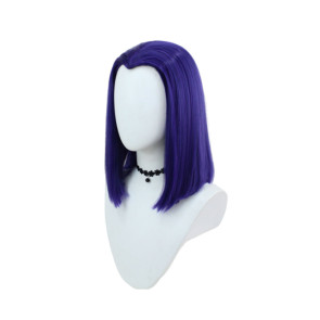 Purple 35cm Teen Titans Raven Cosplay Wig