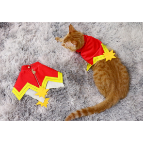 Captain Marvel Cat Costume Pet Costume