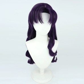 Purple 70cm Neon Genesis Evangelion Misato Katsuragi Cosplay Wig