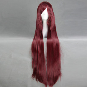 Red 100cm Neon Genesis Evangelion Mari Illustrious Makinami Cosplay Wig