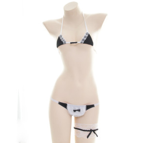 Sexy Girl's Maid Bikini Set