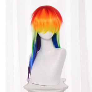 70cm My Little Pony: Friendship Is Magic Rainbow Dash Cosplay Wig Version 2