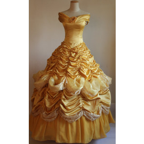 Beauty and the Beast Princess Belle Dress Cosplay Costume - D