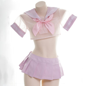 Pink Sexy Sailor Suit Lingerie