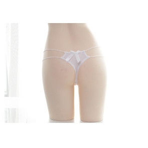 White Sexy String Bow Underwear
