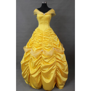 Beauty and the Beast Princess Belle Dress Cosplay Costume - F